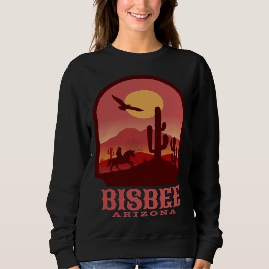 Bisbee Arizona Cactussen en Zonsondergang Trui (Voorkant)
