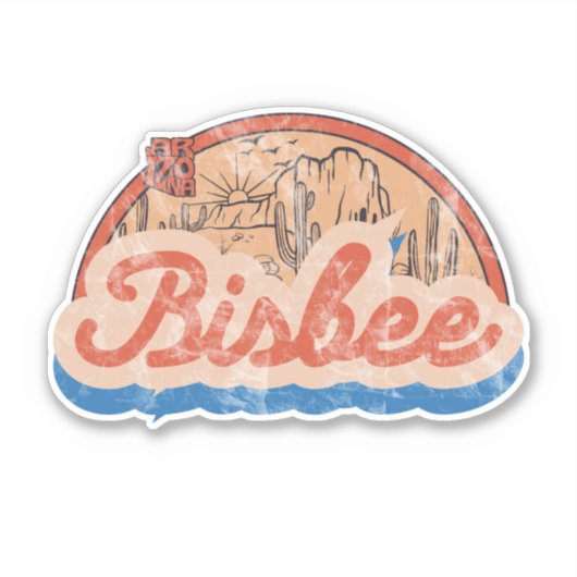 Bisbee, Arizona Sticker (Voorkant)