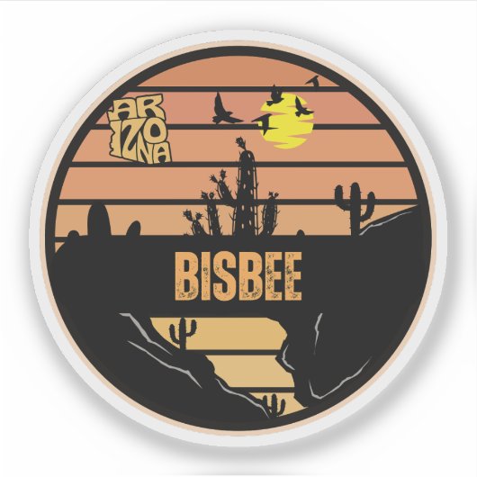 Bisbee, Arizona Sticker (Voorkant)