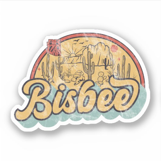 Bisbee, Arizona Sticker (Voorkant)
