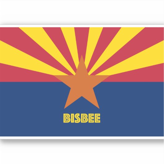 Bisbee Arizona Sticker (Voorkant)