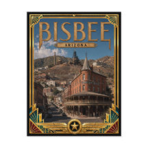 Bisbee Arizona Vintage Art Deco Gouden Tijdperk