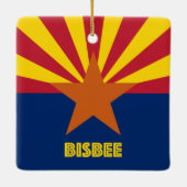 Bisbee AZ Keramisch Ornament (Achterkant)