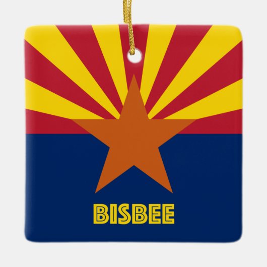 Bisbee AZ Keramisch Ornament (Voorkant)