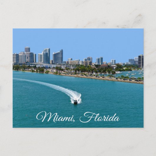 Biscayne Bay Miami Beach Florida Briefkaart (Voorkant)