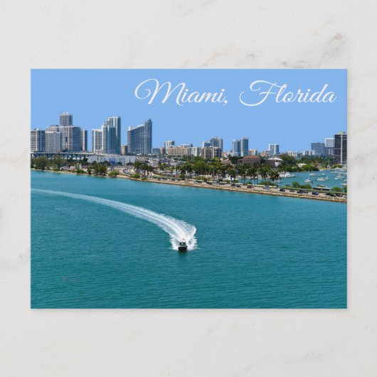 Biscayne Bay Miami Beach Florida Briefkaart (Voorkant)