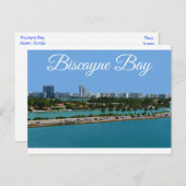 Biscayne Bay Miami Beach Florida Travel Briefkaart (Voorkant / Achterkant)