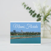 Biscayne Bay Miami Beach Florida Travel Briefkaart (Staand voorkant)