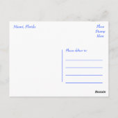 Biscayne Bay Miami Beach Florida Travel Briefkaart (Achterkant)