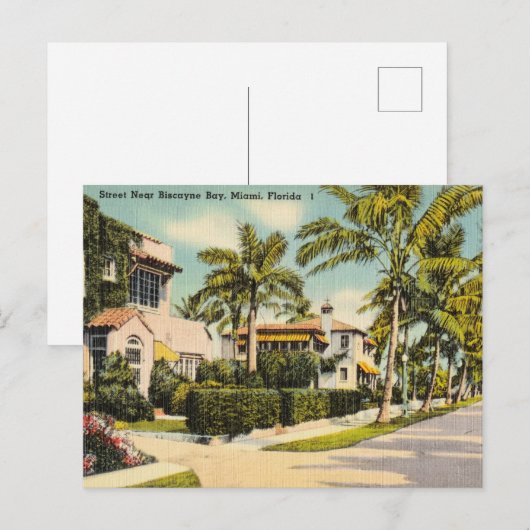  Biscayne Bay, Miami, Florida Briefkaart (Voorkant / Achterkant)