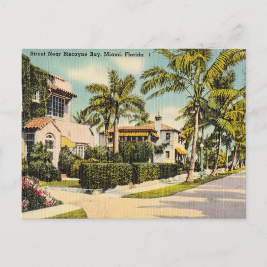  Biscayne Bay, Miami, Florida Briefkaart (Voorkant)