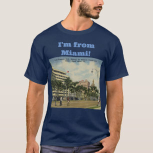 Biscayne Blvd. Hotels, Miami, Vintage van Florida T-shirt