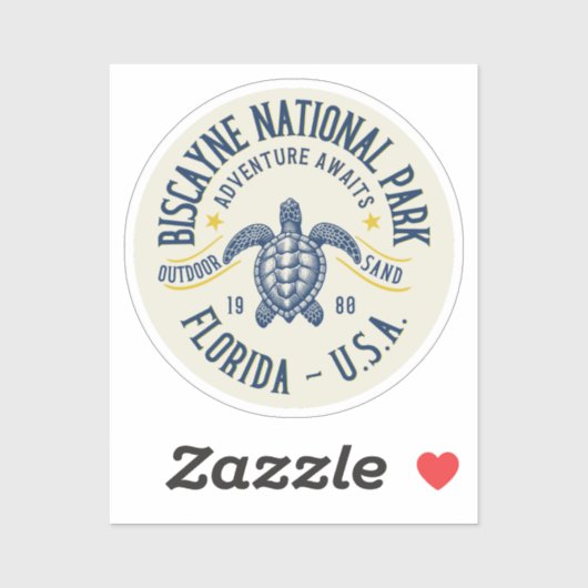 Biscayne Conservation Park Florida Sticker (Vel)