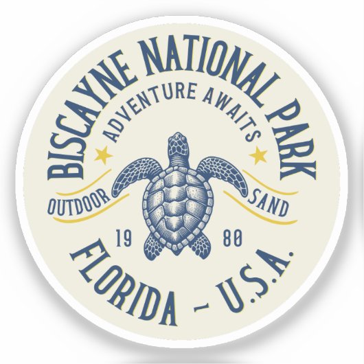 Biscayne Conservation Park Florida Sticker (Voorkant)