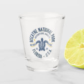 Biscayne Lagoon Reserve Florida Shot Glas (Voorkant)