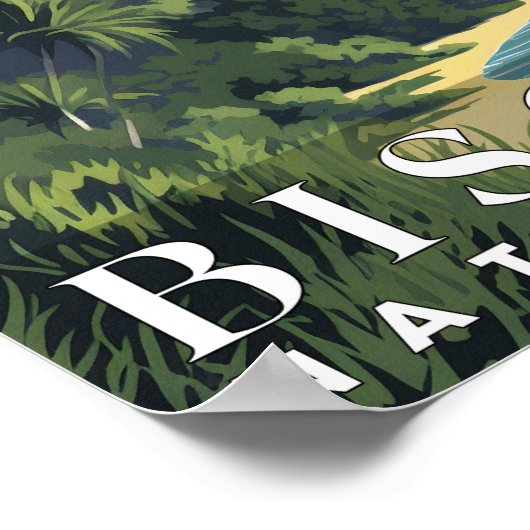 Biscayne National Park Abstracte Natuur Reismuur Poster (Hoek)