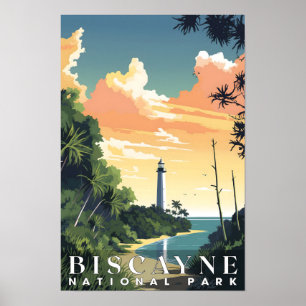 Biscayne National Park Abstracte Natuur Reismuur Poster