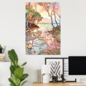 Biscayne National Park Art Poster (Thuiskantoor)