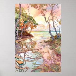 Biscayne National Park Art Poster