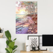 Biscayne National Park Art Poster (Thuiskantoor)