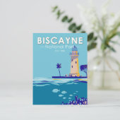 Biscayne National Park Boca Chita Key Vintage Briefkaart (Staand voorkant)
