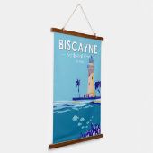 Biscayne National Park Boca Chita Key Vintage Hangend Wandkleed (Gebogen)