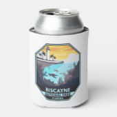 Biscayne National Park Florida Emblem Blikjeskoeler (Blikje Voorkant)