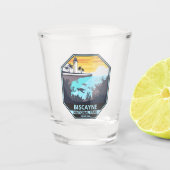 Biscayne National Park Florida Emblem Shot Glas (Voorkant)