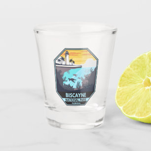 Biscayne National Park Florida Emblem Shot Glas
