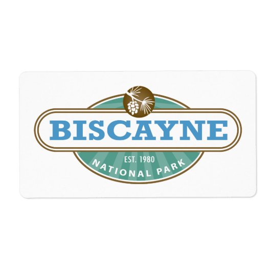 Biscayne National Park Florida Etiket (Voorkant)