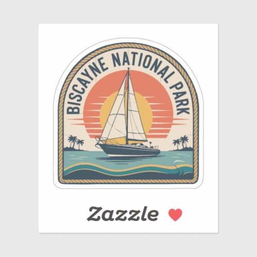 Biscayne National Park Florida Keys Avontuur Sticker (Vel)