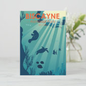 Biscayne National Park Florida Underwater Maritime Feestdagenkaart (Staand voorkant)