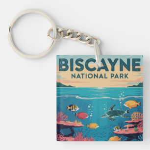 Biscayne National Park Florida Wateren Verkennen Sleutelhanger