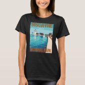 Biscayne National Park Miami Poster Design T-shirt (Voorkant)