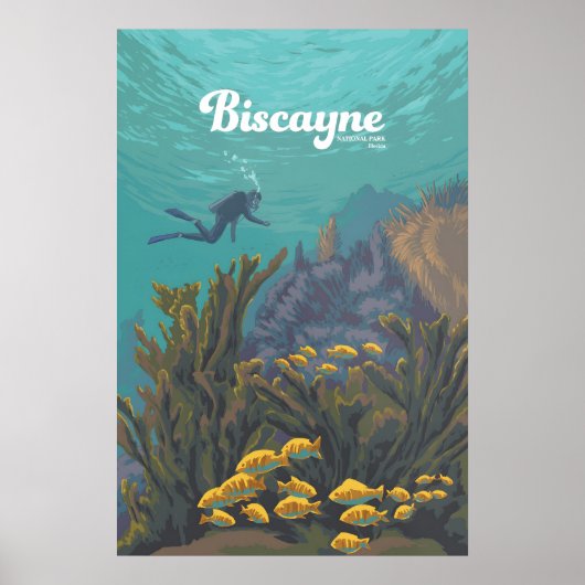 Biscayne National Park Reisposter Poster (Voorkant)