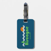 Biscayne National Park Retro Bagagelabel (Achterkant verticaal)