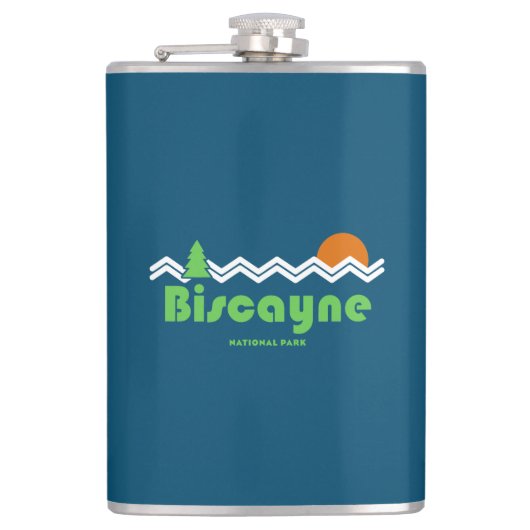 Biscayne National Park Retro Heupfles (Voorkant)