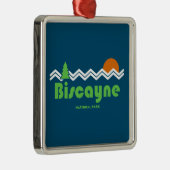 Biscayne National Park Retro Metalen Ornament (Rechts)