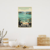 Biscayne National Park Retro Poster (Keuken)