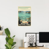 Biscayne National Park Retro Poster (Thuiskantoor)