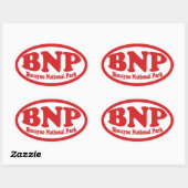 Biscayne National Park rode ovale sticker (Vel)