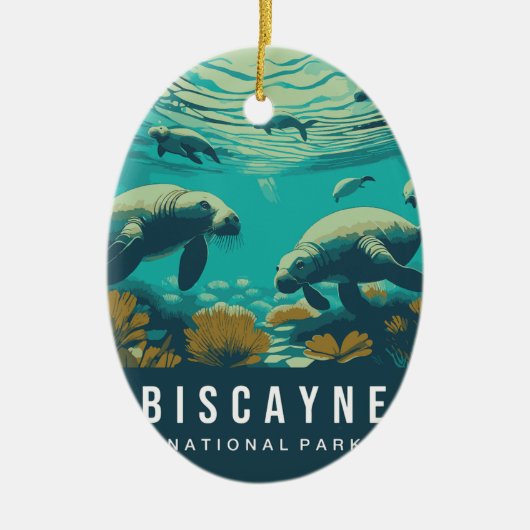 BISCAYNE NATIONAL PARK SIERADEN KERAMISCH ORNAMENT (Voorkant)