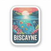 Biscayne National Park Zeeleven Badge Sticker (Voorkant)