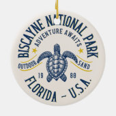 Biscayne Nature Reserve Florida Keramisch Ornament (Achterkant)