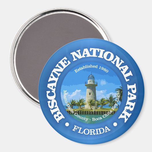 Biscayne NP (rd)2 Magneet (Voorkant / Achterkant)