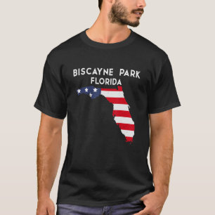 Biscayne Park Florida USA State America Travel Flo T-shirt
