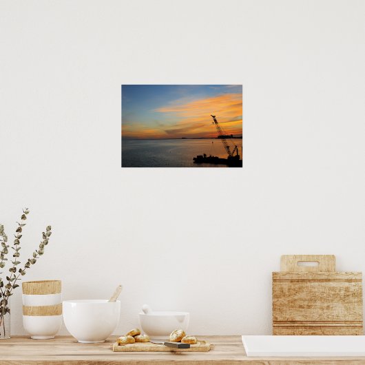 Biscayne zonsondergang poster (Keuken)