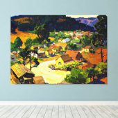 Bischoff - Cambria, een vreedzaam Californische do Canvas Afdruk (Insitu (Houten vloer))