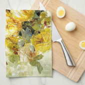 Bischoff - Rozen (geel) Theedoek (Quarter Fold)