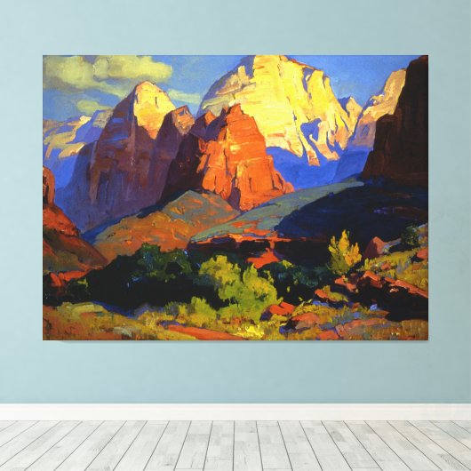 Bischoff - Zion Park Canvas Afdruk (Insitu (Houten vloer))